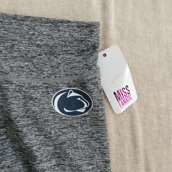 NWT Penn State Grey and Black Yoga Mesh Panel Leggings Size M - Picture 3 of 8